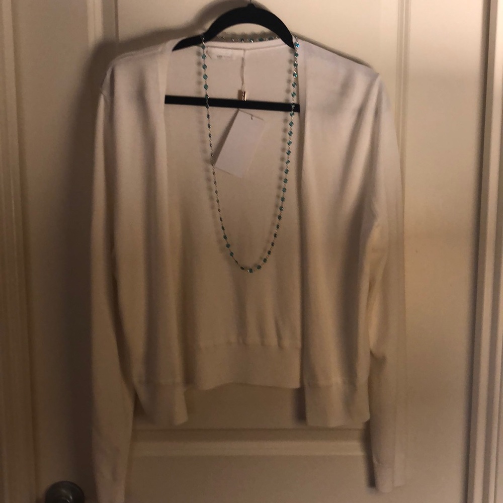 Hugo Boss White Cardigan NWT with minor blemishes